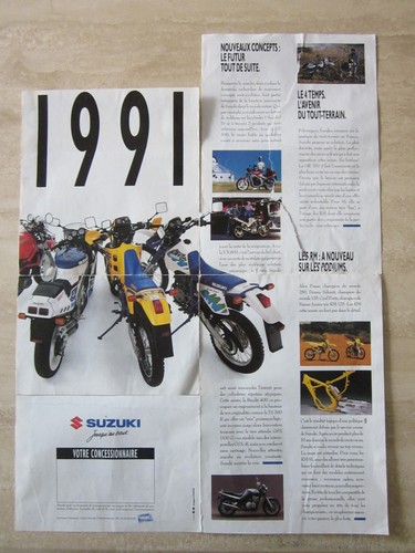 Suzuki 1991 motorrad prospekt - suzuki,